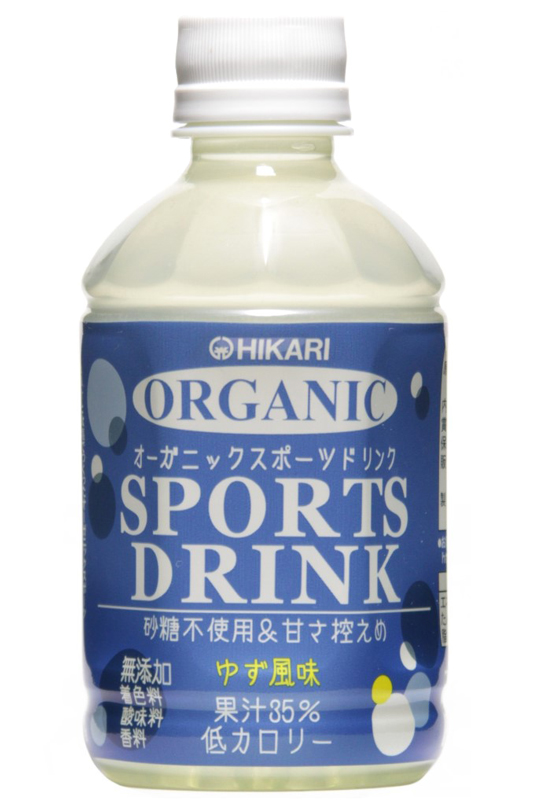 砂糖不使用。有機果汁でつくった「オーガニック スポーツドリンク」