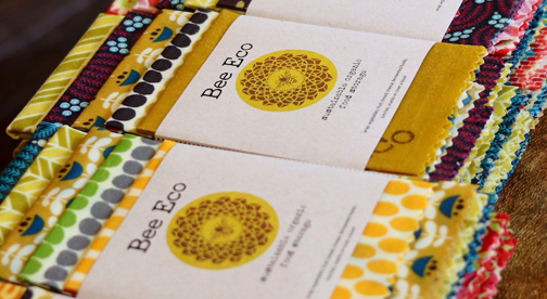 何度でも繰り返し使えるオーガニックフードラップ『Bee　Eco　Wrap』