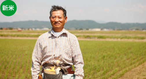 【新潟県産コシヒカリ】中村和雄さん作　減農薬8割減・有機質肥料100%で育てたコシヒカリ